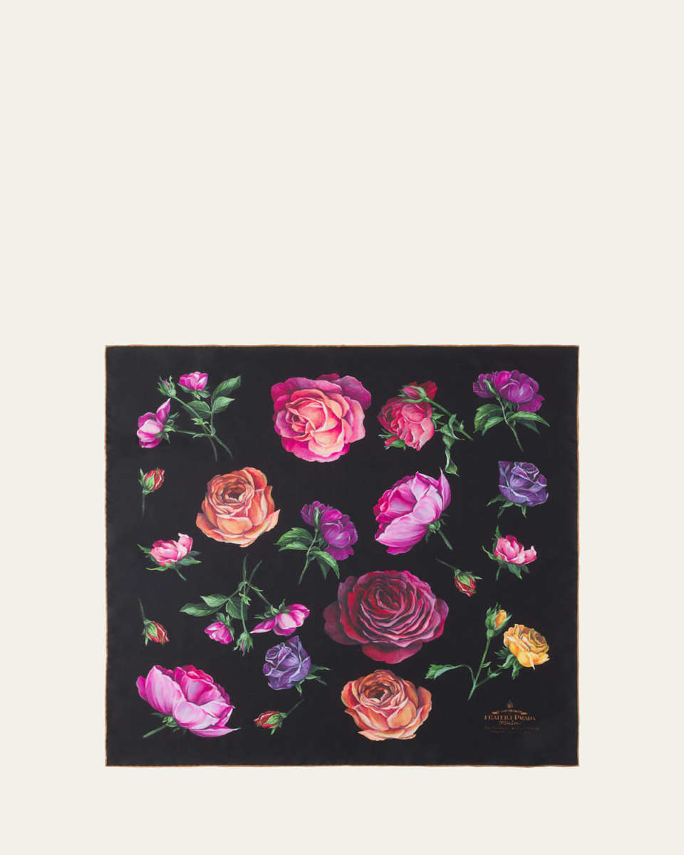 Floral Silk Scarf
